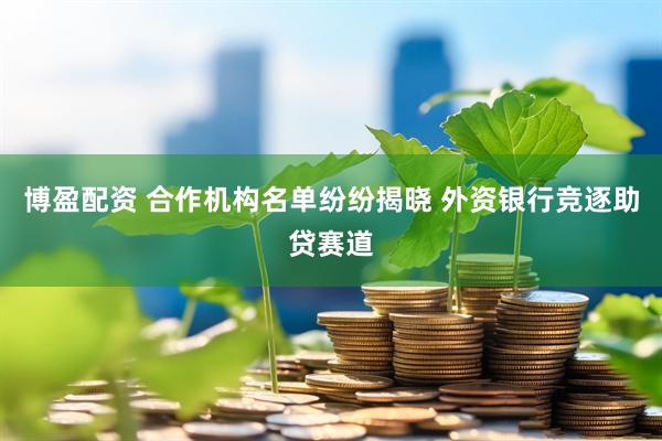 博盈配资 合作机构名单纷纷揭晓 外资银行竞逐助贷赛道