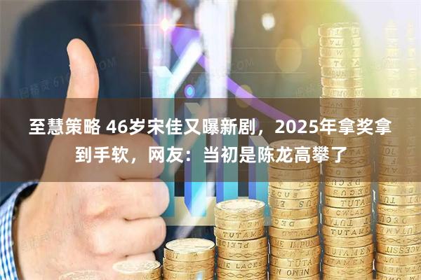 至慧策略 46岁宋佳又曝新剧，2025年拿奖拿到手软，网友：当初是陈龙高攀了